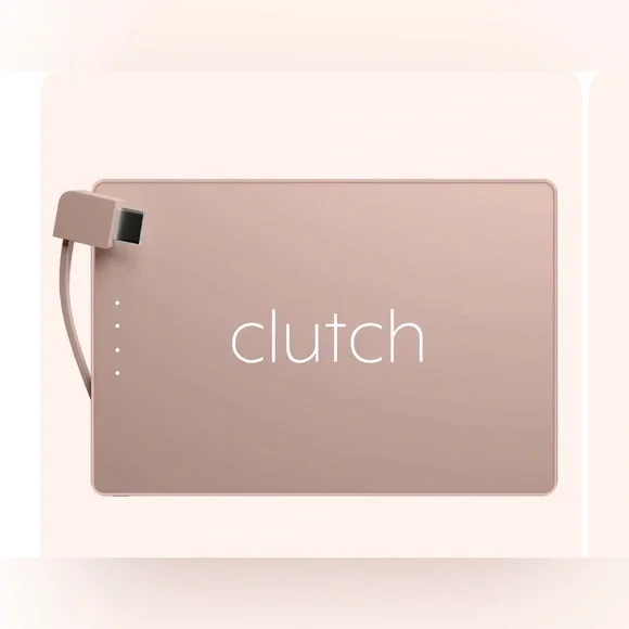 Pink Clutch Portable Charger - Picture 1 of 7